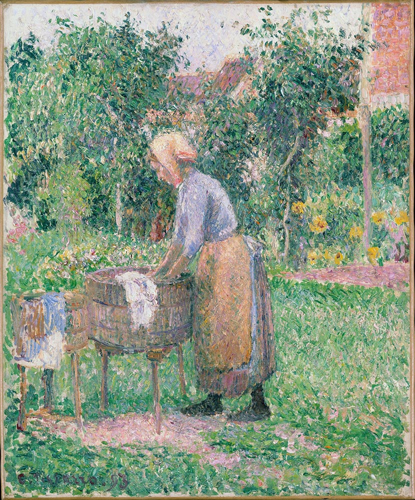 Camille Pissarro Washerwoman at Eragny, 1893 oil painting reproduction