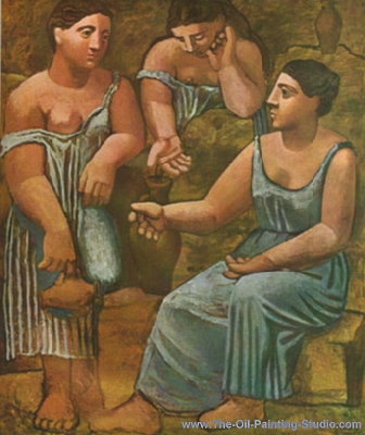 Pablo Picasso Three Women at the Spring oil painting reproduction
