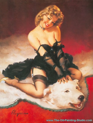 Erotic Art - Pinup - Pin-Up painting for sale Pin5