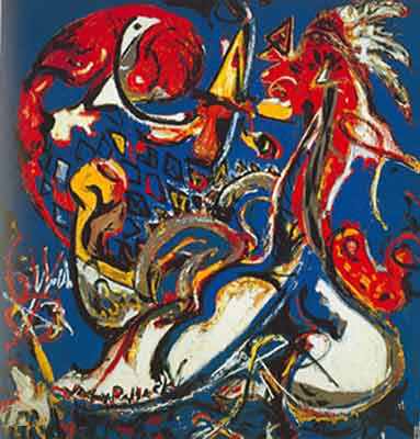 Jackson Pollock The Moon-Woman Cuts the Circle oil painting reproduction