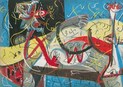 Jackson Pollock Stenographic Figure oil painting reproduction