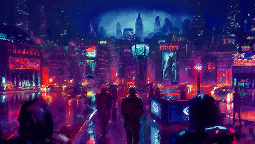 Cyberpunk Art - Cyberpunk Party 1 painting for sale Punk5