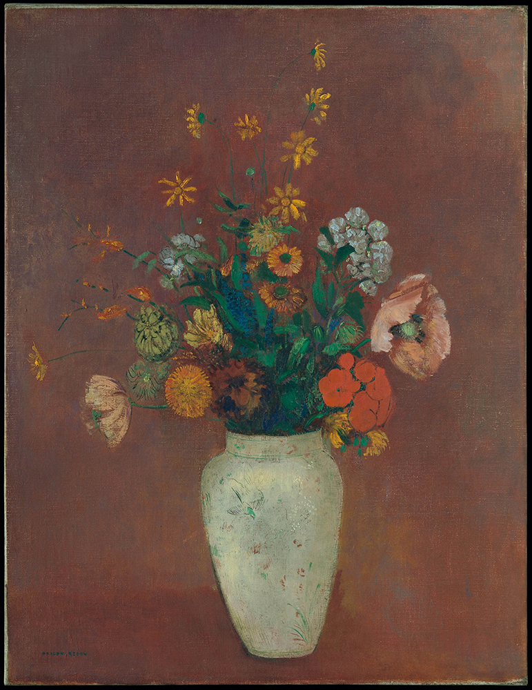 Odilon Redon Bouquet in a Chinese Vase, 1912-14 oil painting reproduction