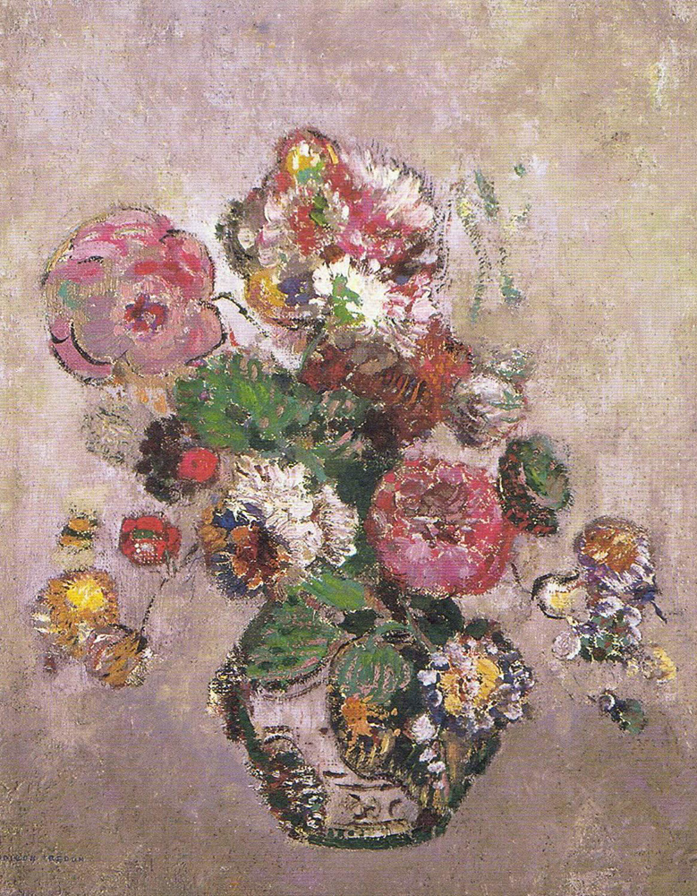 Odilon Redon Bouquet of Flowers, 1904 oil painting reproduction