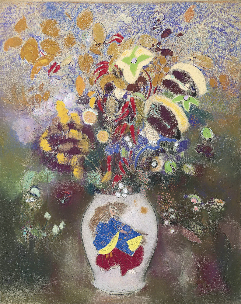 Odilon Redon Flowers in Japanese Vase oil painting reproduction