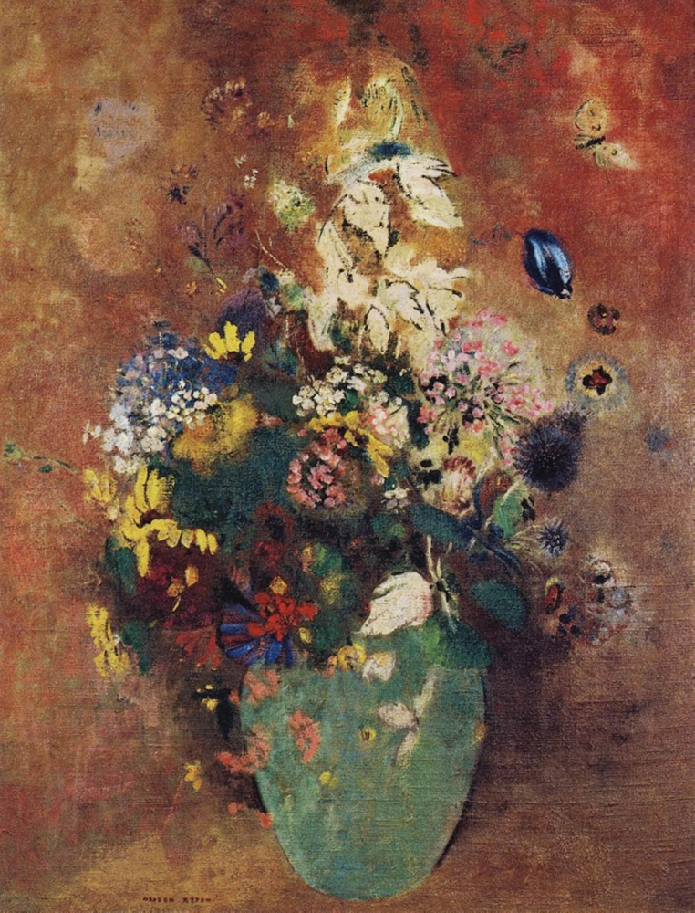 Odilon Redon Green Vase oil painting reproduction