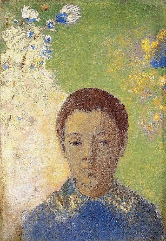 Odilon Redon Portrait of Ari Redon, 1898 oil painting reproduction