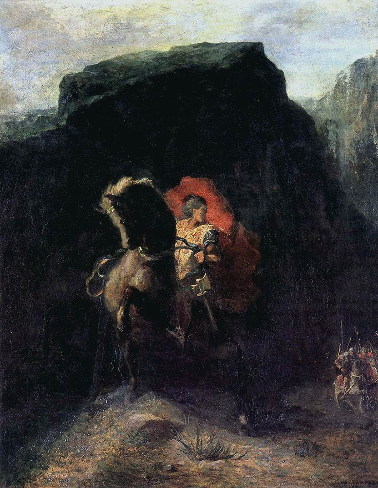 Odilon Redon Roland at Roncevaux, 1868-69 oil painting reproduction