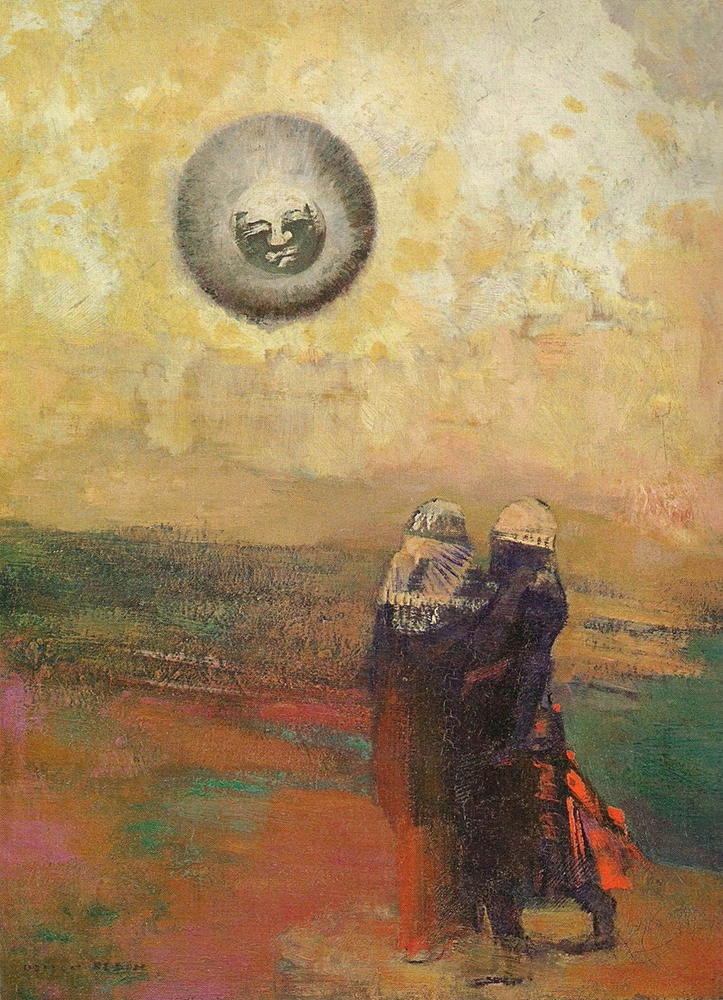 Odilon Redon The Black Sun, 1800 oil painting reproduction