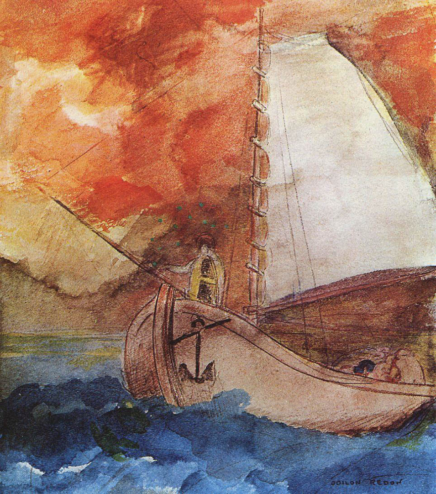 Odilon Redon The Boat, 1800 oil painting reproduction