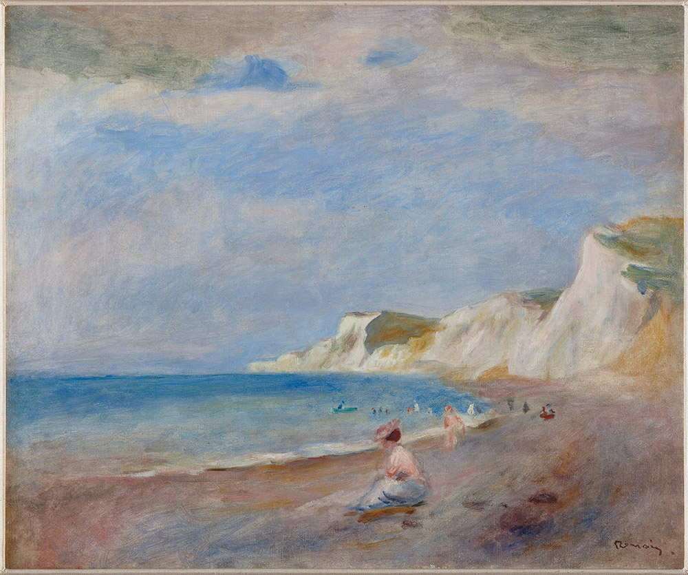 Pierre-Auguste Renoir The Beach of Varengeville, 1880 oil painting reproduction