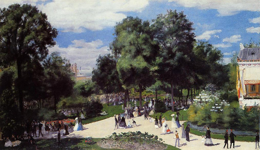 Pierre-Auguste Renoir The Champs-Elysees during the Paris Fair of 1867, 1867 oil painting reproduction