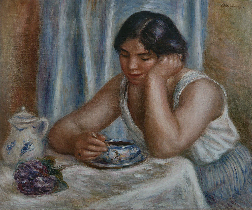 Pierre-Auguste Renoir The Cup of Chocolate, 1912 oil painting reproduction