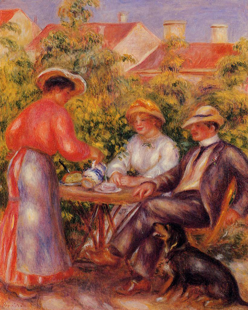 Pierre-Auguste Renoir The Cup of Tea - 1906 - 1907 oil painting reproduction