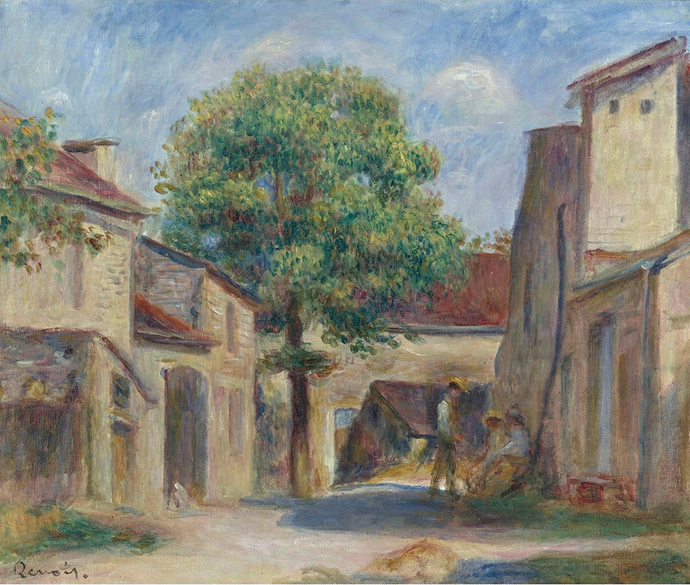 Pierre-Auguste Renoir The Farm Yard at Essoyes oil painting reproduction