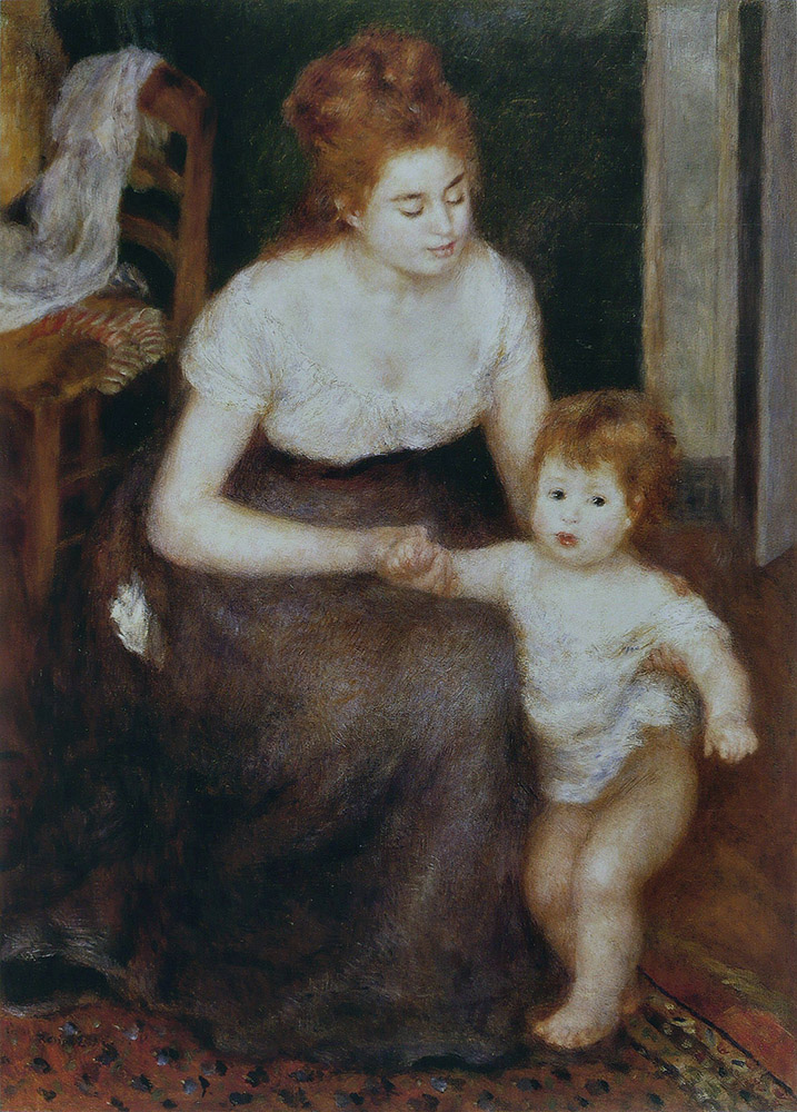 Pierre-Auguste Renoir The First Step, 1876 oil painting reproduction