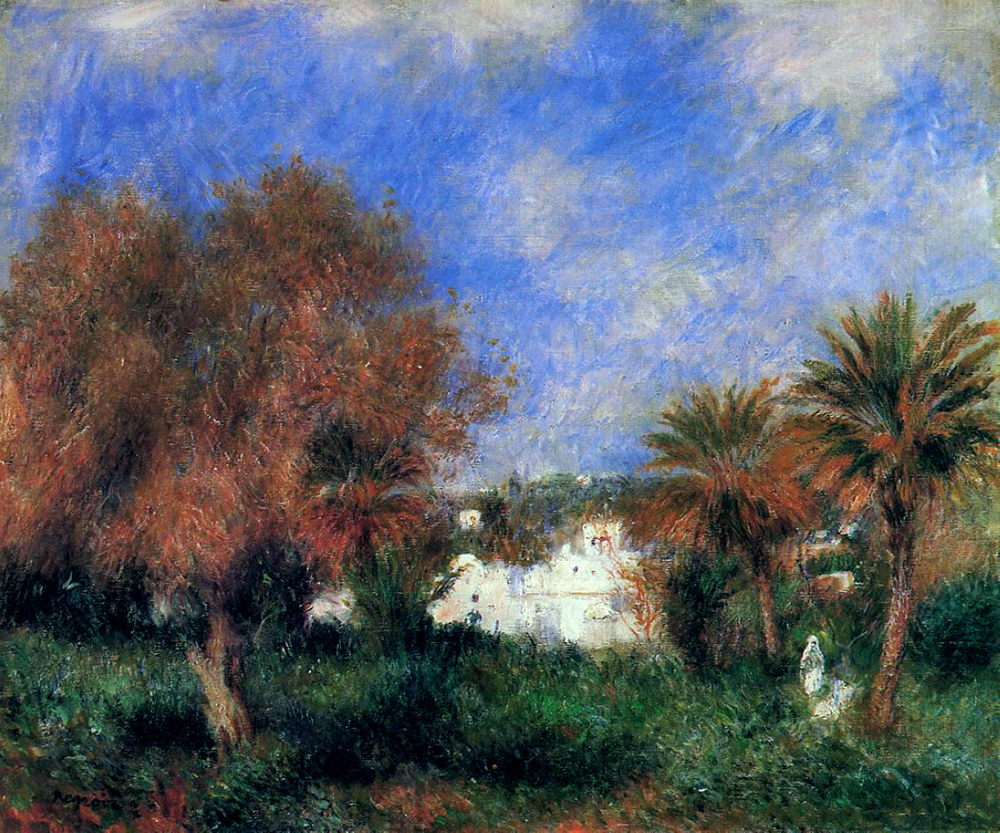 Pierre-Auguste Renoir The Garden of Essai in Algiers, 1881 oil painting reproduction