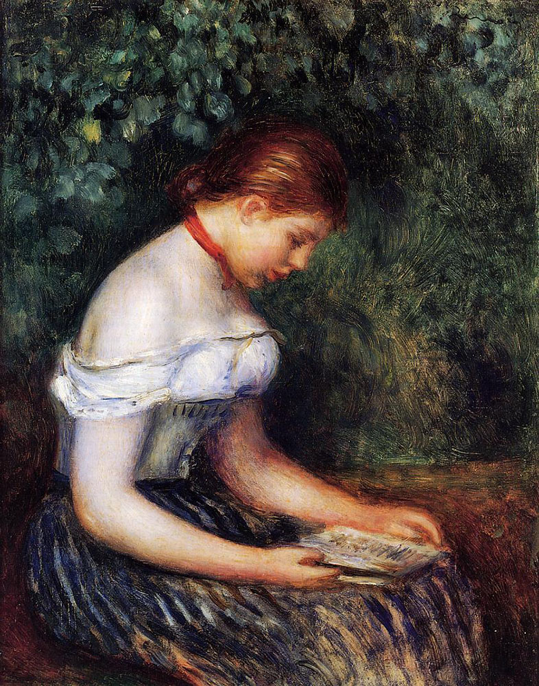 Pierre-Auguste Renoir The Reader - 1887 oil painting reproduction