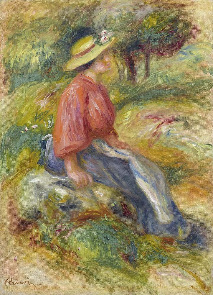 Pierre-Auguste Renoir The Rest (Gabrielle), 1800 oil painting reproduction