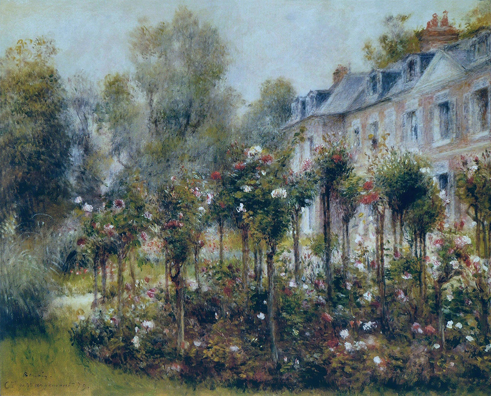 Pierre-Auguste Renoir The Rose Garden at Wargemont, 1879 oil painting reproduction