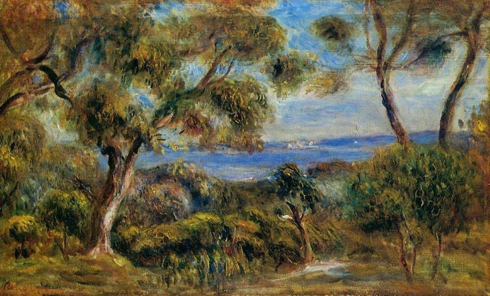 Pierre-Auguste Renoir The Sea at Cagnes, 1910 oil painting reproduction