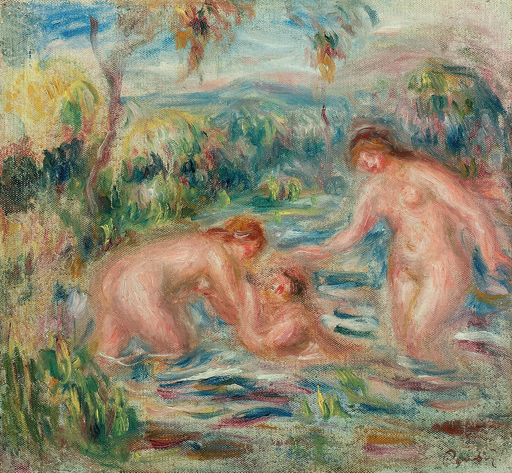 Pierre-Auguste Renoir Three Bathers, 1919 oil painting reproduction