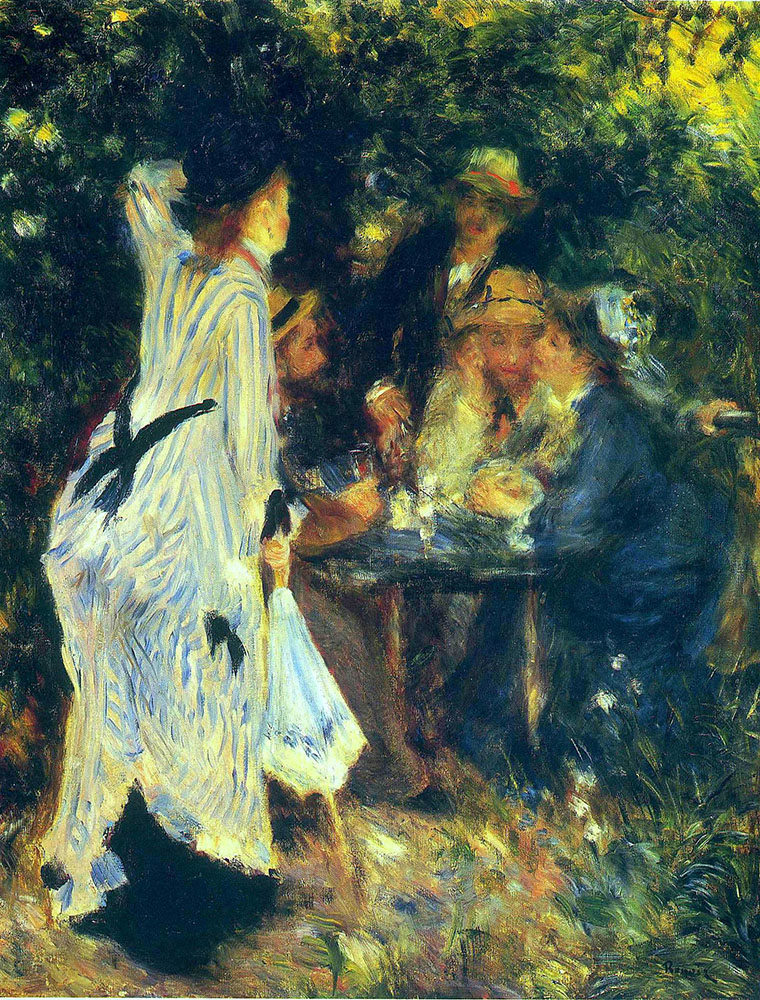 Pierre-Auguste Renoir Under the Arbor at the Moulin de la Galette, 1876 oil painting reproduction