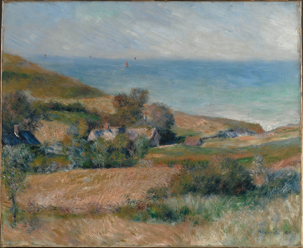 Pierre-Auguste Renoir View of the Seacoast near Wargemont in Normandy, 1880 oil painting reproduction