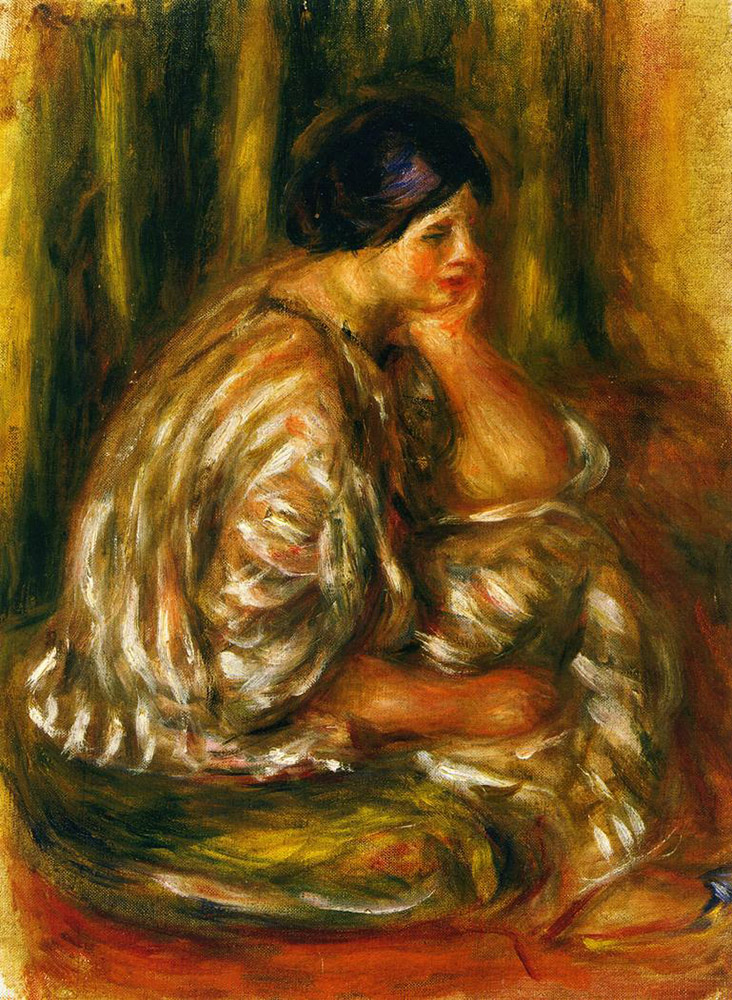 Pierre-Auguste Renoir Woman in an Oriental Costume oil painting reproduction