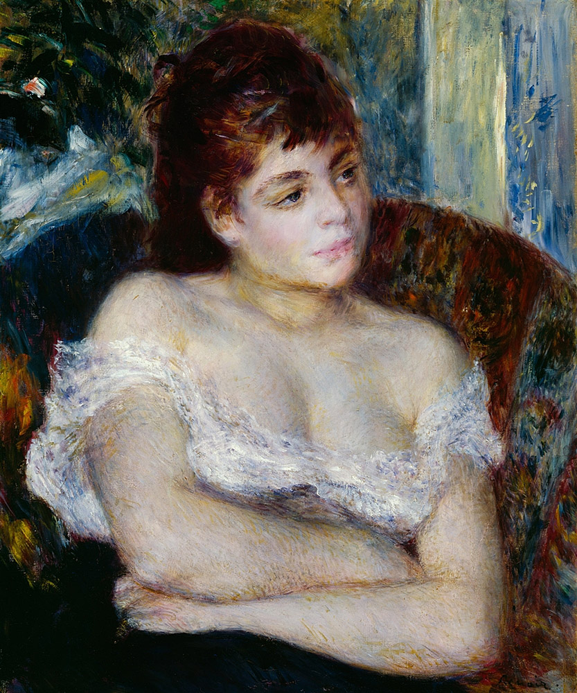 Pierre-Auguste Renoir Woman in Armchair, 1874 oil painting reproduction