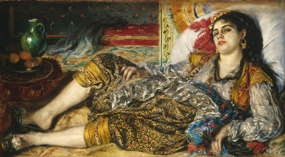 Pierre-Auguste Renoir Woman of Algiers (Odalisque), 1870 oil painting reproduction