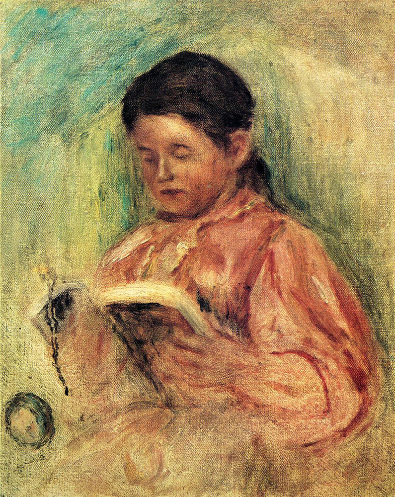 Pierre-Auguste Renoir Woman Reading, 1906-09 oil painting reproduction