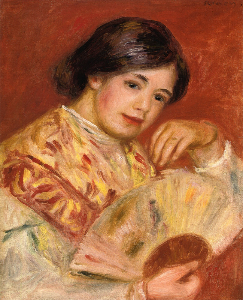 Pierre-Auguste Renoir Woman with a Fan, 1906 oil painting reproduction