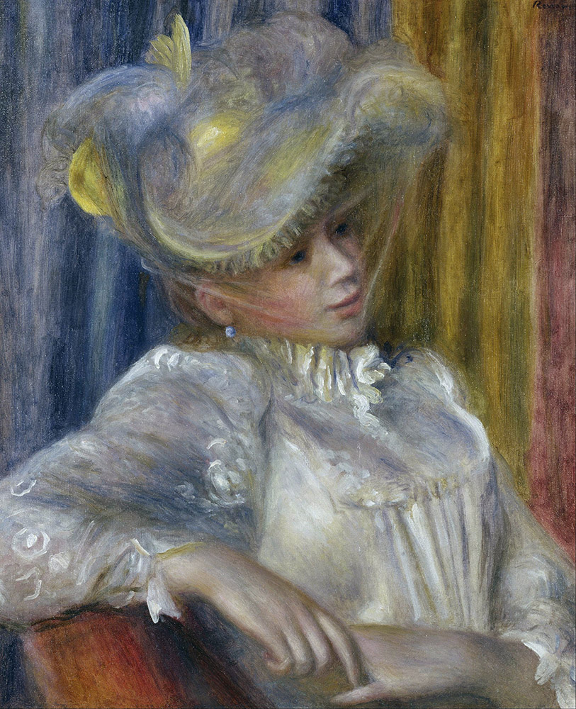 Pierre-Auguste Renoir Woman With a Hat, 1891 oil painting reproduction