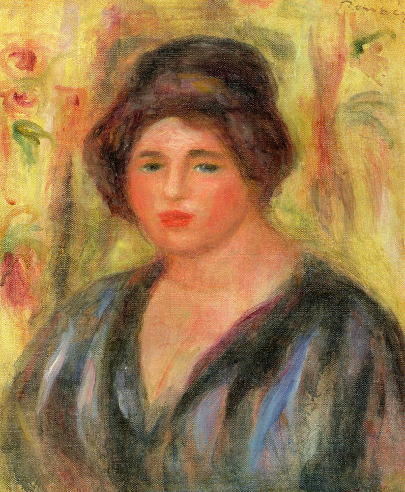 Pierre-Auguste Renoir Woman`s Head 02 oil painting reproduction