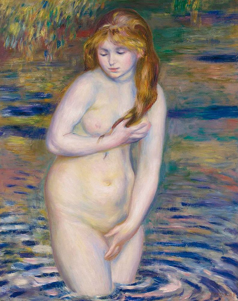 Pierre-Auguste Renoir Young Girl Bathing, 1888 oil painting reproduction