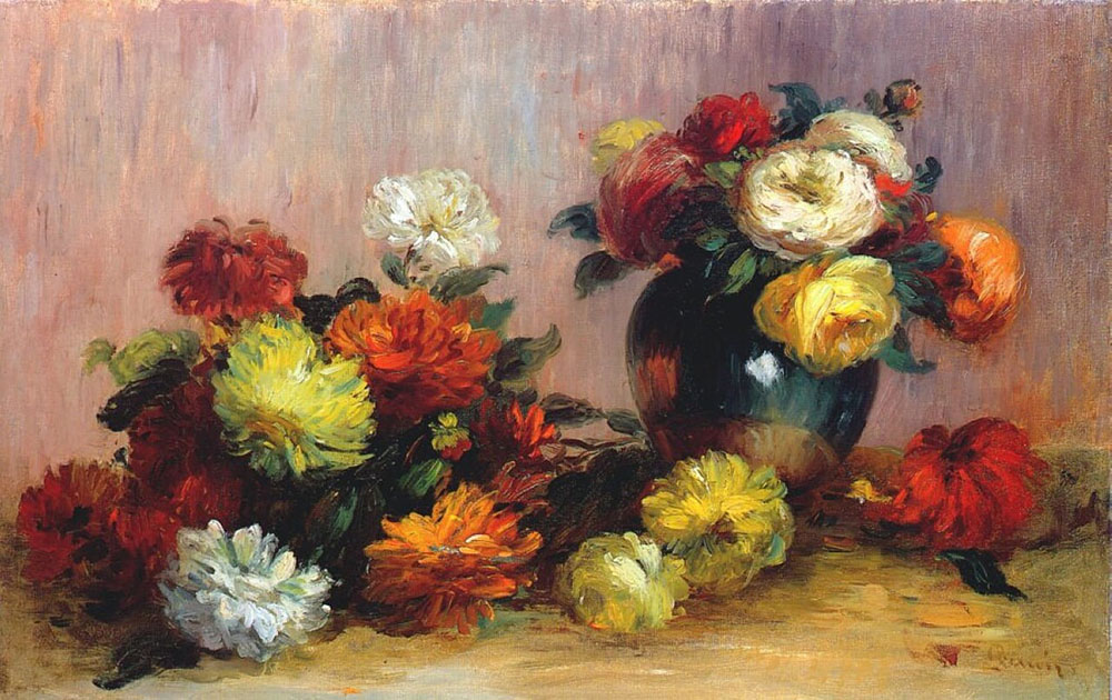 Pierre-Auguste Renoir Bouquets of Flowers, 1880 oil painting reproduction