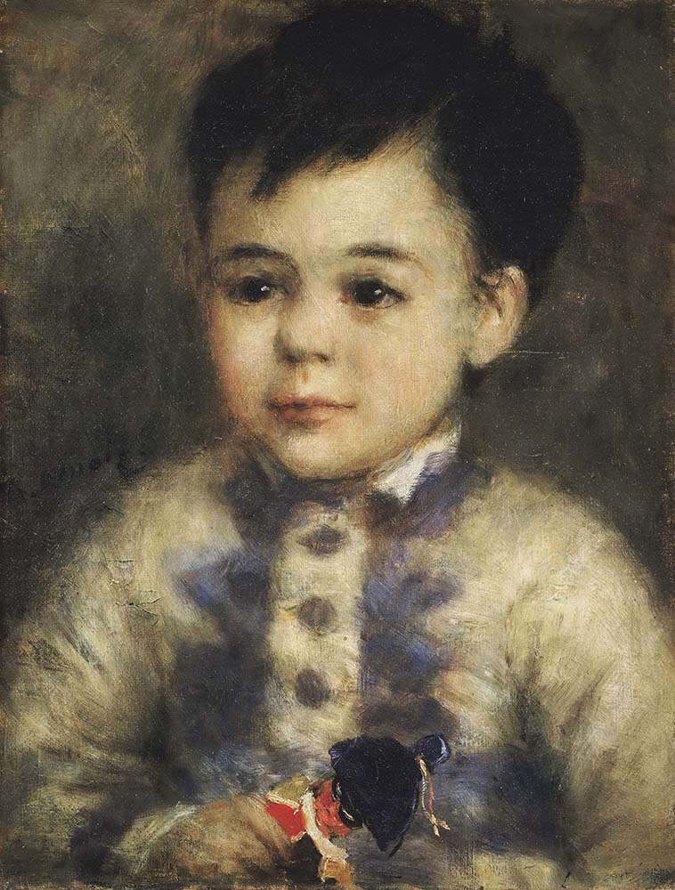 Pierre-Auguste Renoir Boy with a Toy Soldier , 1875 oil painting reproduction