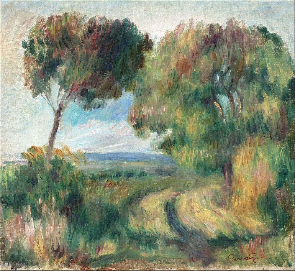 Pierre-Auguste Renoir Breton Landscape - Trees and Moor, 1892 oil painting reproduction