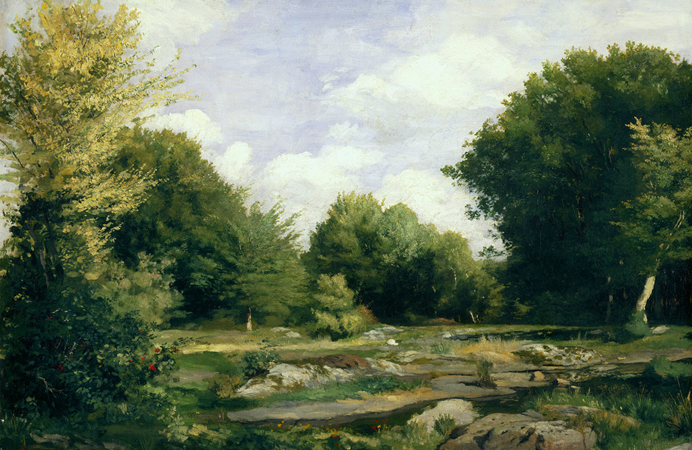Pierre-Auguste Renoir A Clearing in the Woods, 1865 oil painting reproduction