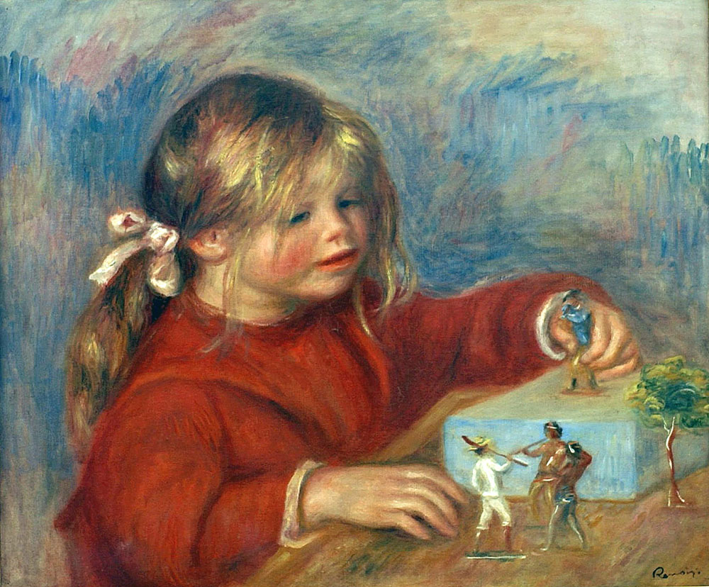 Pierre-Auguste Renoir Claude Renoir Playing, 1906 oil painting reproduction