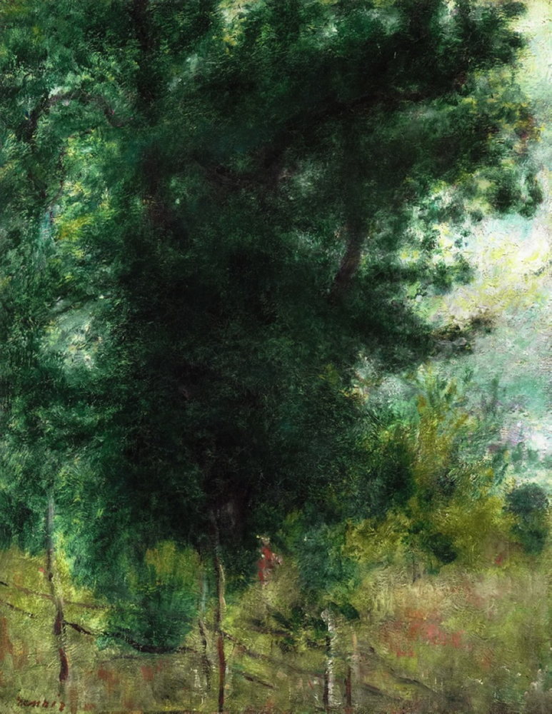 Pierre-Auguste Renoir A Fence in the Forest, 1878 oil painting reproduction