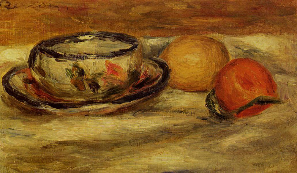 Pierre-Auguste Renoir Cup, Lemon and Tomato , 1916 oil painting reproduction