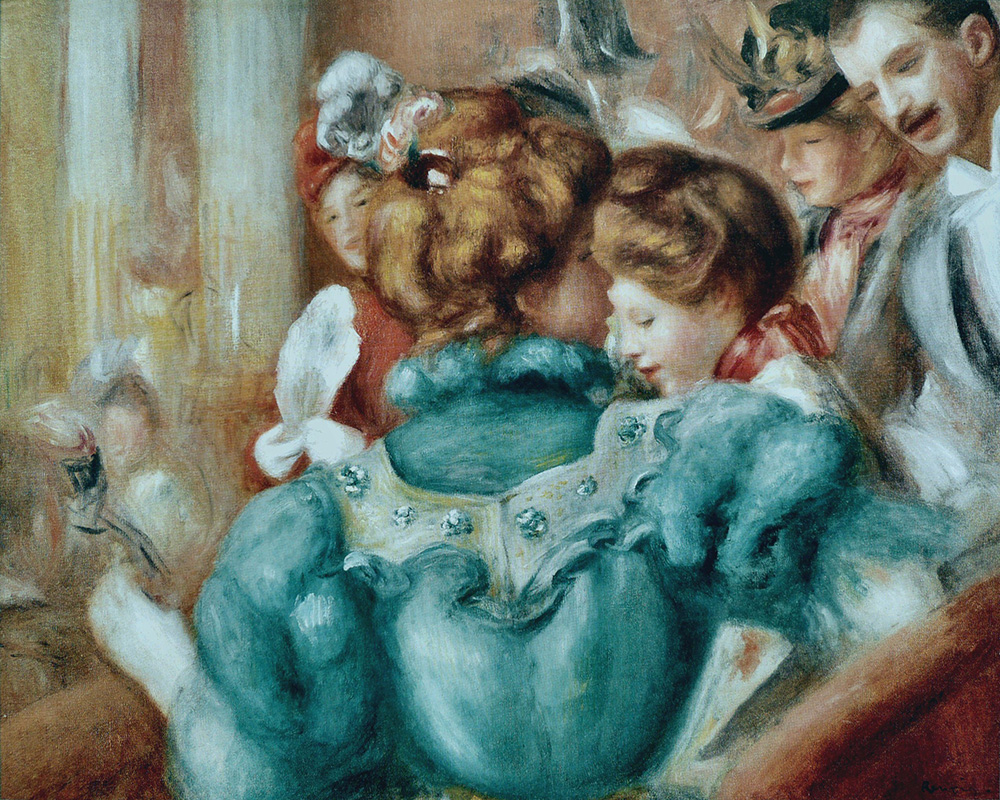 Pierre-Auguste Renoir A Loge at the Theatre des Varieties, 1898 oil painting reproduction