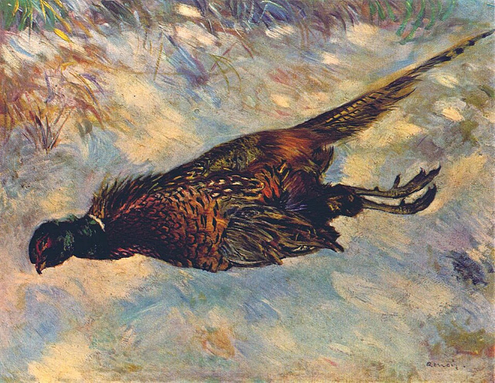 Pierre-Auguste Renoir Dead Pheasant in the Snow, 1879 oil painting reproduction