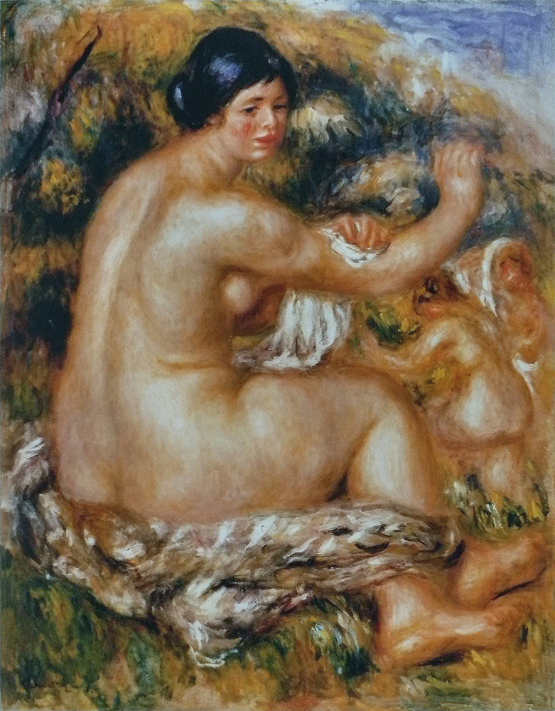Pierre-Auguste Renoir After Bathing, 1912 oil painting reproduction