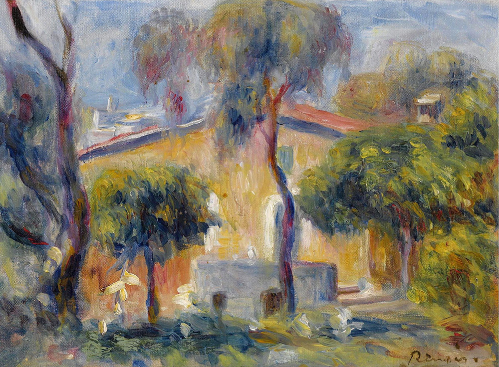 Pierre-Auguste Renoir Houses at Cagnes, 1908 oil painting reproduction