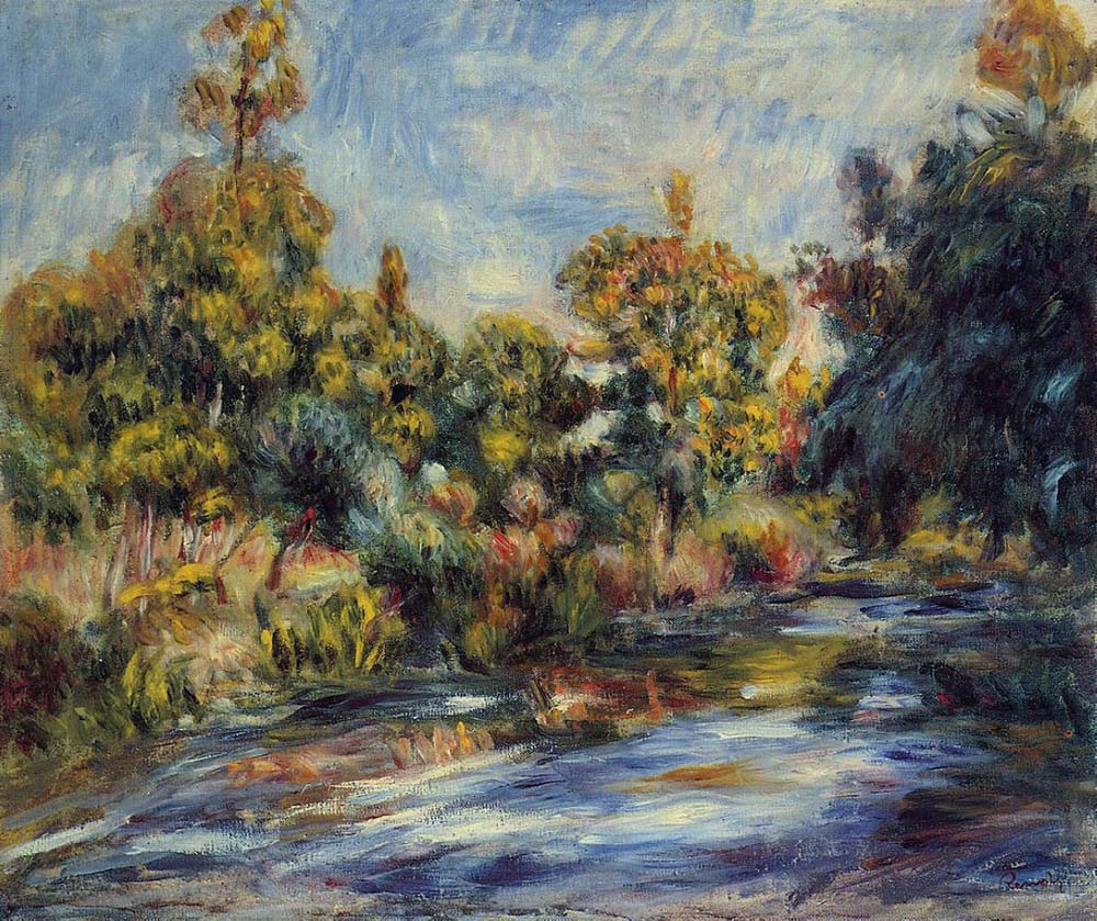 Pierre-Auguste Renoir Landscape with Red Roofs, 1917 oil painting reproduction