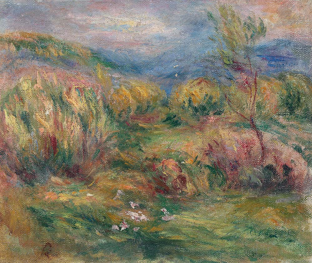Pierre-Auguste Renoir Landscape with Trees 03 oil painting reproduction