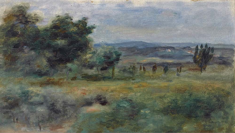 Pierre-Auguste Renoir Landscape, 1900 03 oil painting reproduction
